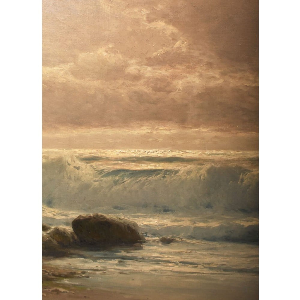 QM786 8 antique painting marine art seascape oil paintig XIX